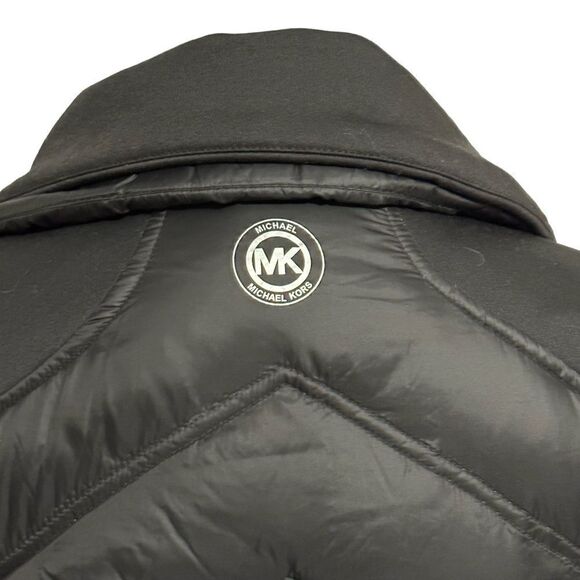 Michael Kors jacket Down Filled Lightweight puffer  Size M Blue & Black Like New - Picture 5 of 11